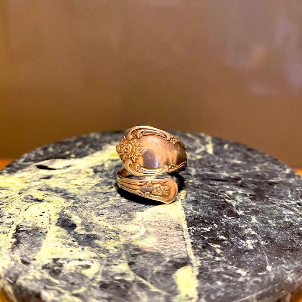 Antique silverware ring.
